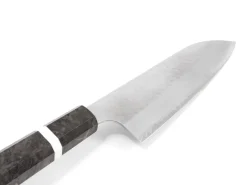 ORYOKI Allzweckmesser SPG2 Migaki Tsuchime Santoku 180, Birke
