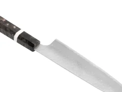 ORYOKI Allzweckmesser SPG2 Migaki Tsuchime Santoku 180, Birke