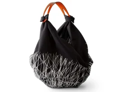 ORYOKI Baumwolltasche Furoshiki Tsuru, indigo, 100 cm