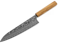 ORYOKI Damastmesser Gyuto 210 SG2, 63 Lagen, Olive