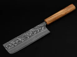 ORYOKI Damastmesser Nakiri 165 SG2, 63 Lagen, Olive