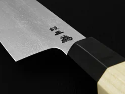 ORYOKI Damastmesser Santoku 180, Silver Steel