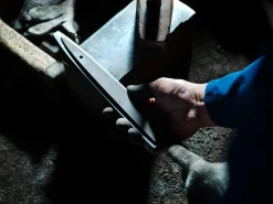 ORYOKI Damastmesser Santoku 180, Silver Steel