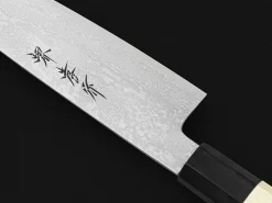 ORYOKI Damastmesser Santoku 180, Silver Steel
