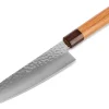 ORYOKI Damastmesser Santoku 170, VG-10, Hammerschlag