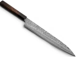 ORYOKI Damastmesser SPG2 Sujihiki 240, 49 Lagen