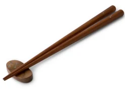 ORYOKI Essstäbchen Set mit Ablage Tonbo, Granadillo