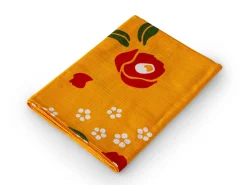 ORYOKI Furoshiki Tsubaki, orange, 90 cm