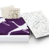 ORYOKI Geschenkset Chiyogami mit Furoshiki Kuren M, lila