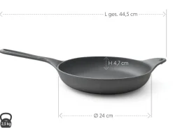 ORYOKI Gusseisen Bratpfanne NakedPan, 24 cm, OIGEN
