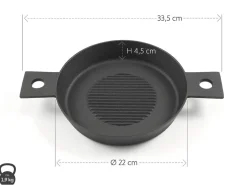 ORYOKI Gusseisen Grillpfanne DUO