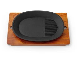 ORYOKI Gusseisen Grillpfanne Oval