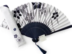 ORYOKI Handfächer Aihitoe Shiro, weiß