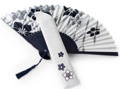 ORYOKI Handfächer Aihitoe Shiro, weiß