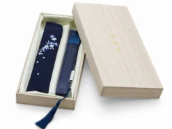 ORYOKI Handfächer Ai Kagetsu, Indigo-Blau