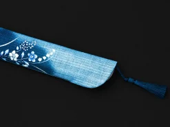 ORYOKI Handfächer Aino-cho, Blau
