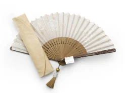 ORYOKI Handfächer Eien, beige