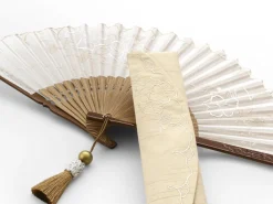 ORYOKI Handfächer Eien, beige