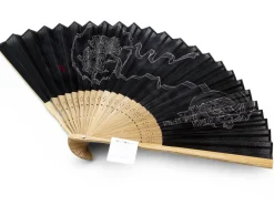 ORYOKI Handfächer Fujin Raijin, Donner-Gott, schwarz