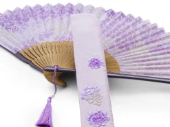 ORYOKI Handfächer Kiyoshisakura, Lila