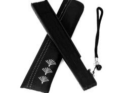 ORYOKI Handfächer Kuroi taki, schwarz