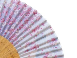 ORYOKI Handfächer Sakura Fubuki, Kirschblüte blau