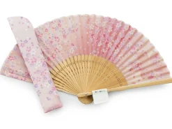ORYOKI Handfächer Sakura Fubuki, Kirschblüte rosé