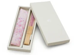 ORYOKI Handfächer Sakura Fubuki, Kirschblüte rosé