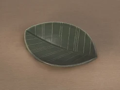ORYOKI HAZARA Leaf Banryoku, Keramik-Schale, grün