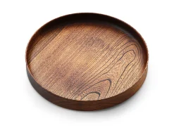 ORYOKI Holztablett Sen, Ø 30 cm, braun