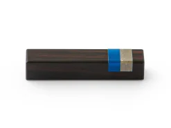 ORYOKI Japanische Essstäbchen Aoyama Blue, Ebenholz, mit Ablage