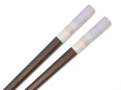 ORYOKI Japanische Essstäbchen LA Coast, Ebenholz, mit Ablage