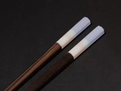 ORYOKI Japanische Essstäbchen LA Coast, Ebenholz, mit Ablage