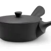 ORYOKI Japanische Kyusu Sencha 320, Banko Yaki, 320 ml, schwarz