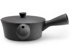 ORYOKI Japanische Kyusu Sencha 320, Banko Yaki, 320 ml, schwarz