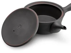 ORYOKI Japanische Kyusu Sencha 320, Banko Yaki, 320 ml, schwarz