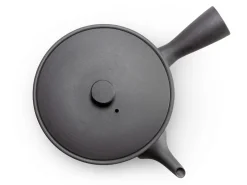 ORYOKI Japanische Kyusu Sencha 320, Banko Yaki, 320 ml, schwarz