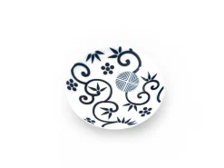 ORYOKI Japanischer Teller Mamezara, Shou chiku bai, Ø 10,8 cm