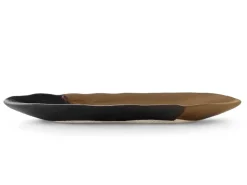 ORYOKI Japanische Servierschale Sou, schwarz-gold, 2 Größen