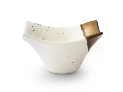 ORYOKI Japanische Soßenschale Sou, weiß-gold