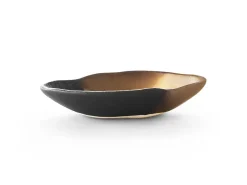 ORYOKI Japanisches Soßenschälchen Sou, schwarz-gold