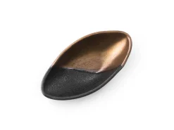 ORYOKI Japanisches Soßenschälchen Sou, schwarz-gold