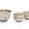 ORYOKI Japanisches Teeservice Kobiki Hana Mischima, 3-teilig