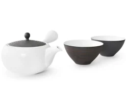 ORYOKI Japanisches Teeservice Sabi-sen mon, 3-teilig