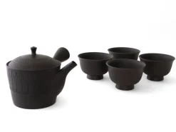 ORYOKI Japanisches Teeservice Sendan Tobikanna, 5-teilig