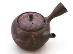 ORYOKI Japanisches Teeservice 6-teilig, Kyusu Tokoname Mokake