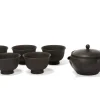 ORYOKI Japanisches Teeservice 6-teilig, Kyusu Tokoname Sakura