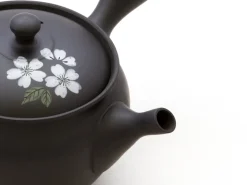 ORYOKI Japanisches Teeservice 6-teilig, Kyusu Tokoname Sakura