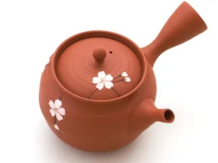 ORYOKI Japanisches Teeservice, 6-teilig, Kyusu Tokoname Sakura Momo