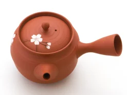 ORYOKI Japanisches Teeservice, 6-teilig, Kyusu Tokoname Sakura Momo